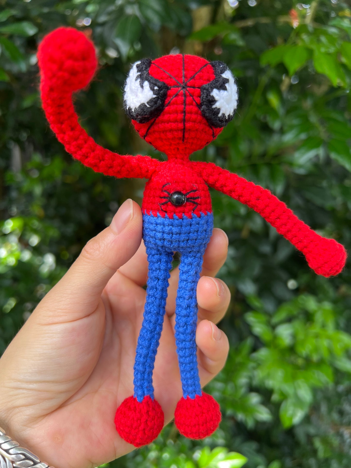 Handcrafted Crochet Spider Hero Doll – Adorable Amigurumi Plush Toy for Kids & Collectors